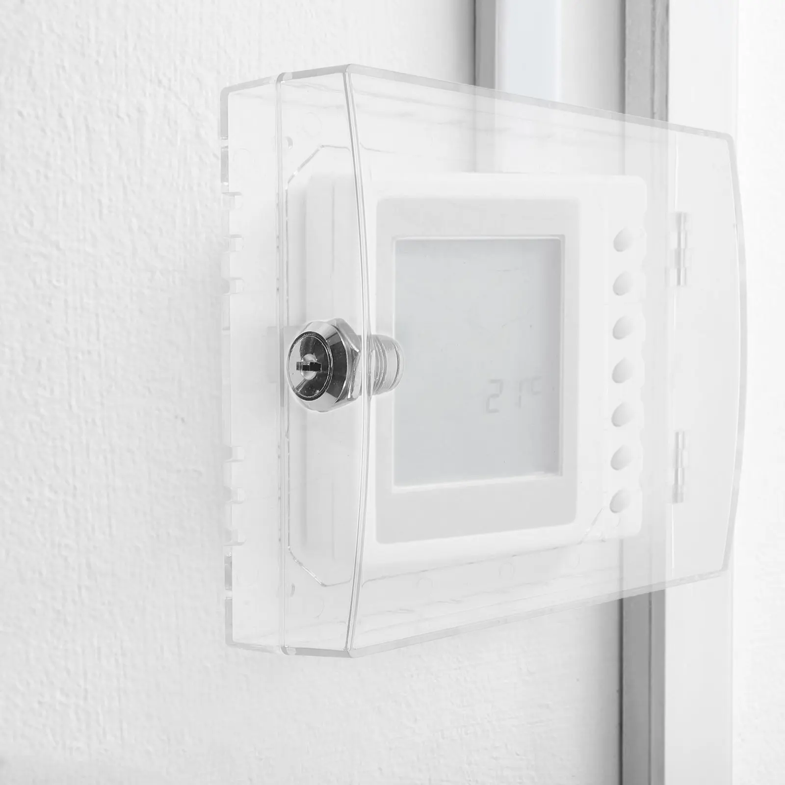 Clear Acrylic Thermostat Lock Box Lockable Cover for Wall Mounted Home Office Ac Thermostat Protection Guard
Clear Acrylic Thermostat Lock Box Lockable Cover for Wall Mounted Home Office Ac Thermostat Protection Guard