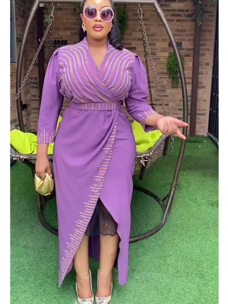 Elegant African Evening Dresses for Women Autumn Long Sleeve V-neck Bodycon Sexy Slim Long Dress Fashion Wedding Party Gowns
Elegant African Evening Dresses for Women Autumn Long Sleeve V-neck Bodycon Sexy Slim Long Dress Fashion Wedding Party Gowns