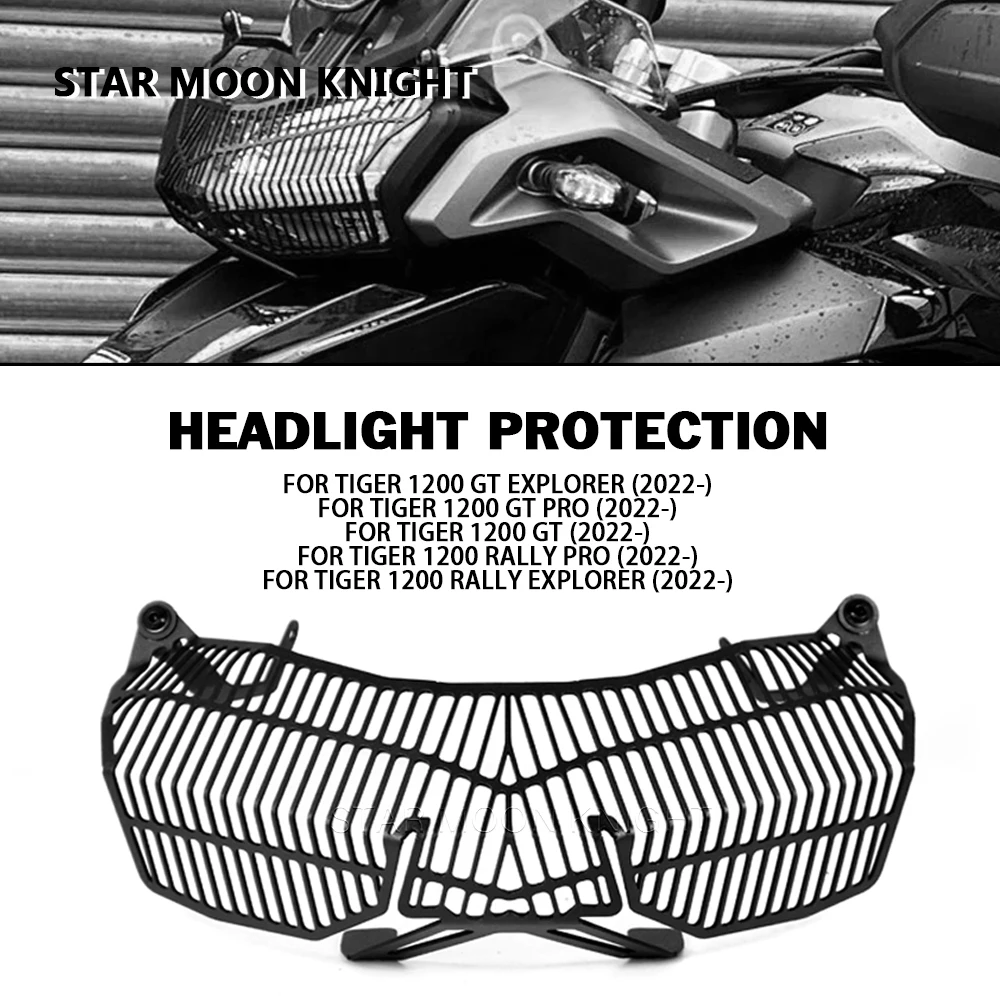 For Tiger1200 Tiger 1200 GT Pro Explorer Rally Explorer 2022- Motorcycle Headlight Protector Light Cover Protective Guard
For Tiger1200 Tiger 1200 GT Pro Explorer Rally Explorer 2022- Motorcycle Headlight Protector Light Cover Protective Guard
