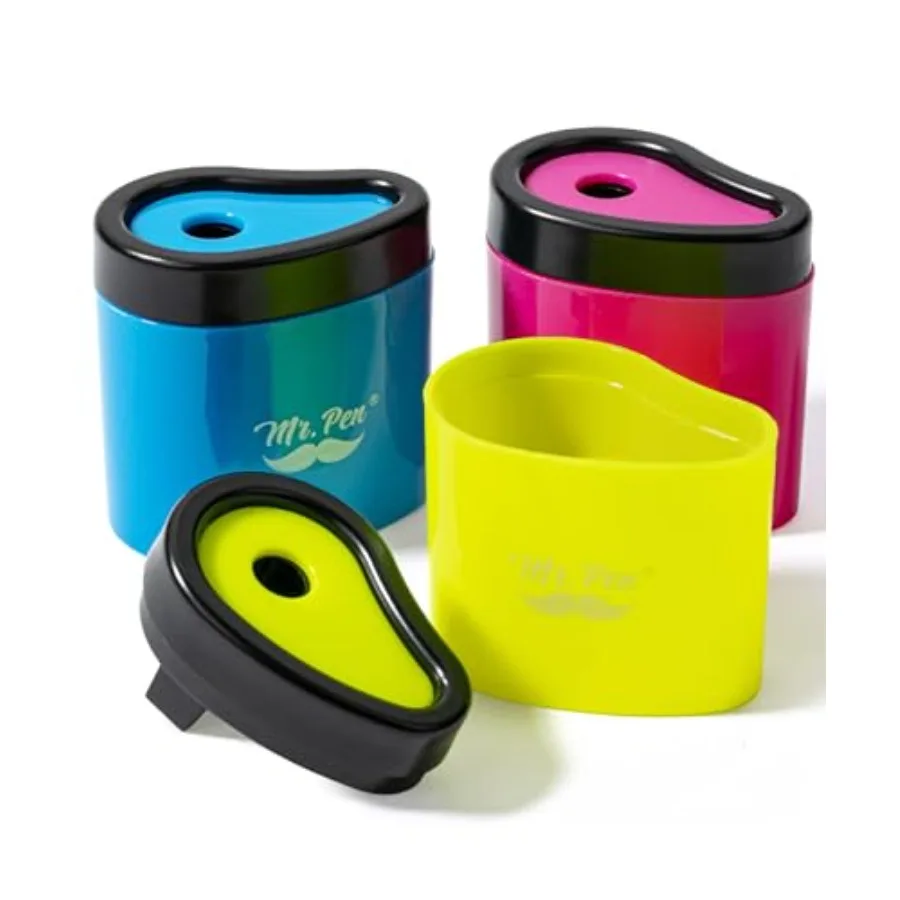- Manual Pencil Sharpeners, 3 Pack, Colorful, Portable Handheld Pencil Sharpeners with Snap-On Lid for,School, Office, Home, Ad
- Manual Pencil Sharpeners, 3 Pack, Colorful, Portable Handheld Pencil Sharpeners with Snap-On Lid for,School, Office, Home, Ad