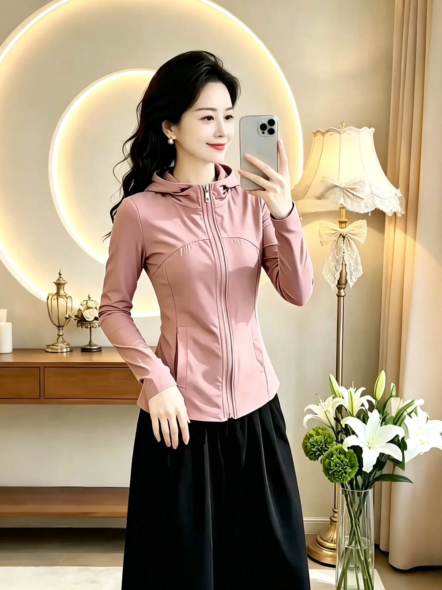 Unique Commuter Style Sun Protection Pink Outerwear Elegant Youthful Zipper Design Long Sleeve Short Coat for Women
Unique Commuter Style Sun Protection Pink Outerwear Elegant Youthful Zipper Design Long Sleeve Short Coat for Women