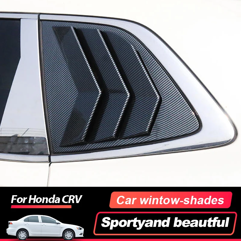 For Honda CR-V CRV 2023 2024 Carbon Fiber Car Rear Triangle Window Louver Side Shutter Blind Shades Cover Decoration Trims
For Honda CR-V CRV 2023 2024 Carbon Fiber Car Rear Triangle Window Louver Side Shutter Blind Shades Cover Decoration Trims