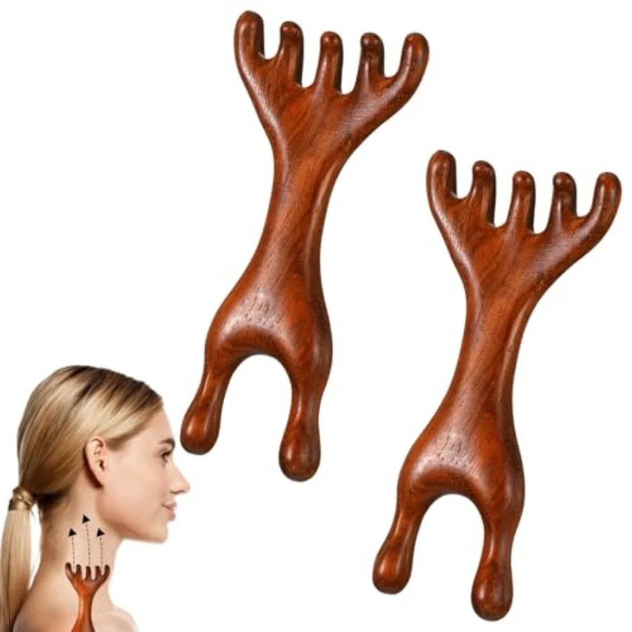 2 Pcs Wooden Massage Tools 5-Claw Wooden Scalp Massager Comb Meridian Therapy Manual Scalp Massager Natural Sandalwood Guas Sha
2 Pcs Wooden Massage Tools 5-Claw Wooden Scalp Massager Comb Meridian Therapy Manual Scalp Massager Natural Sandalwood Guas Sha
