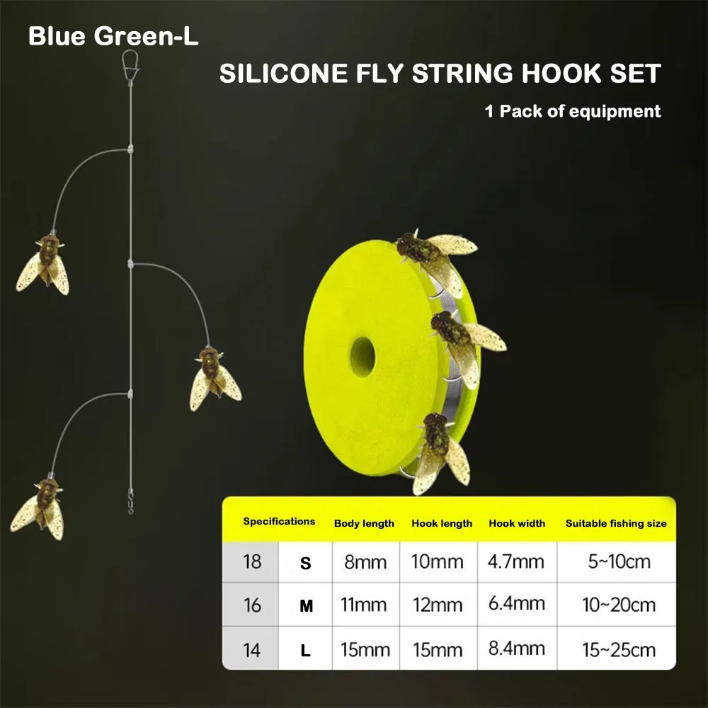 1Bag New Long Tail fly Fish Lure Soft Silicone Head Carbon Steel String Hook Swim Fishing Tackle Soft Bait Hook Portable
1Bag New Long Tail fly Fish Lure Soft Silicone Head Carbon Steel String Hook Swim Fishing Tackle Soft Bait Hook Portable