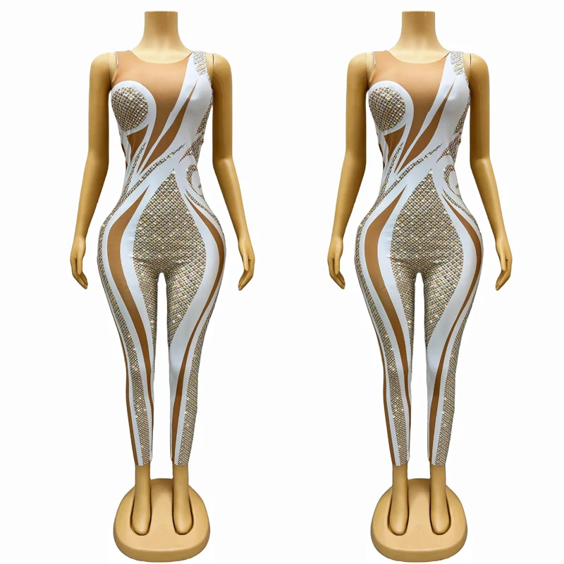 Bar Nightclub Dj Ds Rave Outfit Irregular Rhinestones Gogo Dance Jumpsuit Women Group Pole Dance Clothing Stage Wear XS8937
Bar Nightclub Dj Ds Rave Outfit Irregular Rhinestones Gogo Dance Jumpsuit Women Group Pole Dance Clothing Stage Wear XS8937