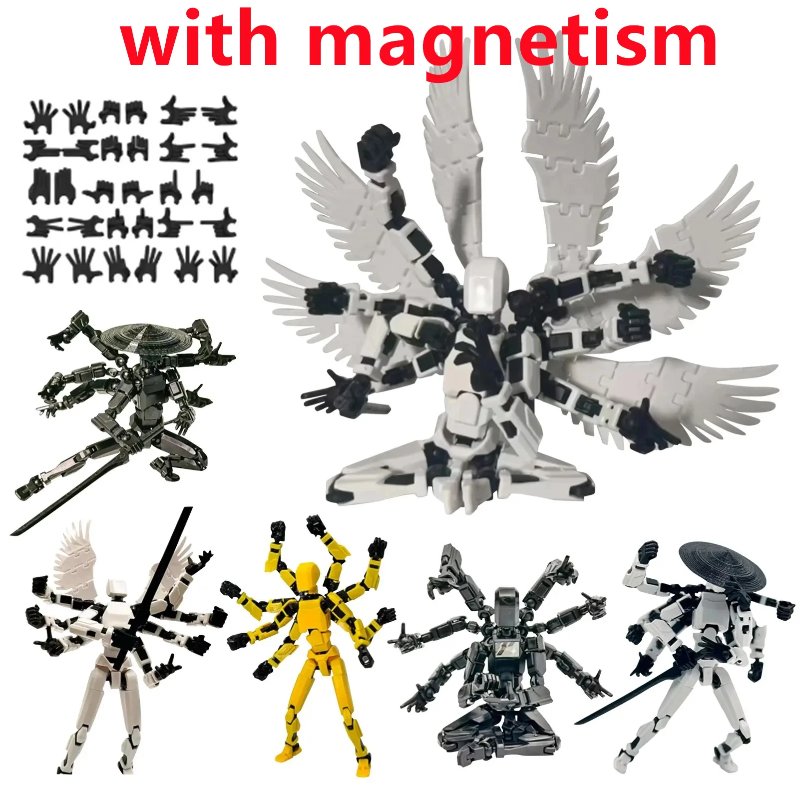 Magnetic attraction 13 eight-armed War God Six-Winged Angel multi-joint action figure assembly model Puzzle Home decor book nook
Magnetic attraction 13 eight-armed War God Six-Winged Angel multi-joint action figure assembly model Puzzle Home decor book nook