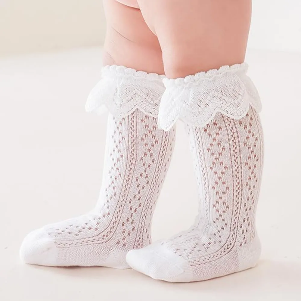 Baby Girls Knee High Socks Long Kids Soft Cotton Lace Stuff Princess Children Sock Ruffle Leg Warmers Cute Girl Socks For 0-3 Y
Baby Girls Knee High Socks Long Kids Soft Cotton Lace Stuff Princess Children Sock Ruffle Leg Warmers Cute Girl Socks For 0-3 Y