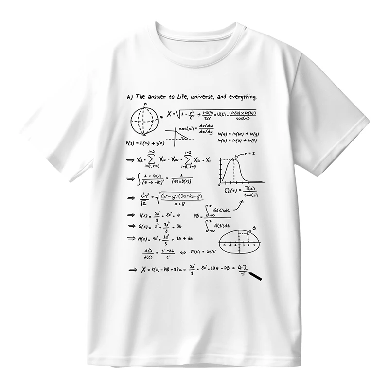 Physics Formula T-shirt Ultimate Answer 42 The Origin Of Life Answer Introduction To Science And Engineering Clothes
Physics Formula T-shirt Ultimate Answer 42 The Origin Of Life Answer Introduction To Science And Engineering Clothes