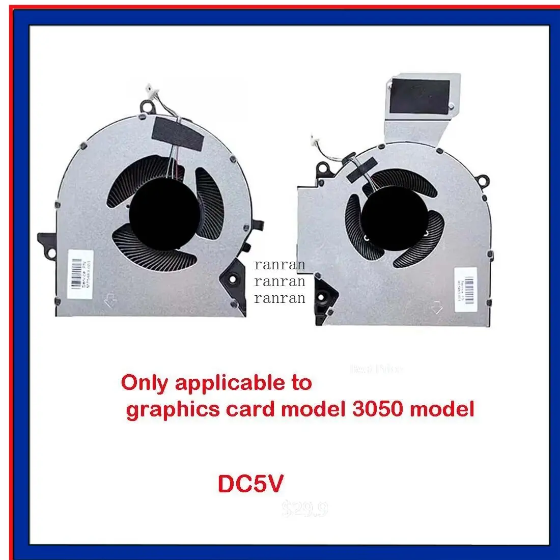 Cooling Fan for HP OMEN 16-B 16-C TPN-Q265 Q267 M75487-001 M75488-001 M75483-001
Cooling Fan for HP OMEN 16-B 16-C TPN-Q265 Q267 M75487-001 M75488-001 M75483-001
