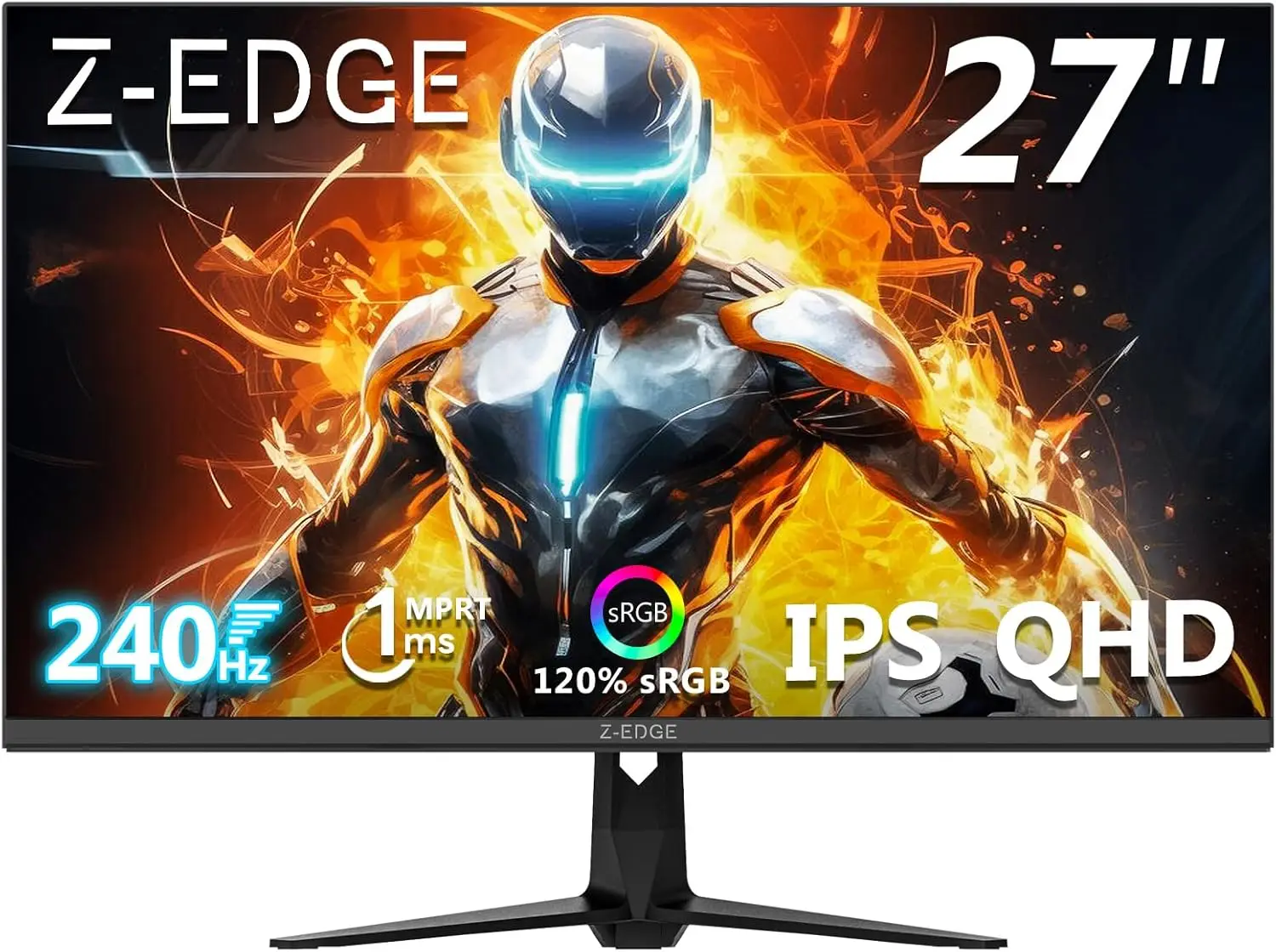 27-дюймовый игровой монитор с частотой 240 Гц, 2K QHD 1440P, Fast IPS, 1 мс MPRT, 120% sRGB, 400 нит, с портами DP и HDMI
27-дюймовый игровой монитор с частотой 240 Гц, 2K QHD 1440P, Fast IPS, 1 мс MPRT, 120% sRGB, 400 нит, с портами DP и HDMI