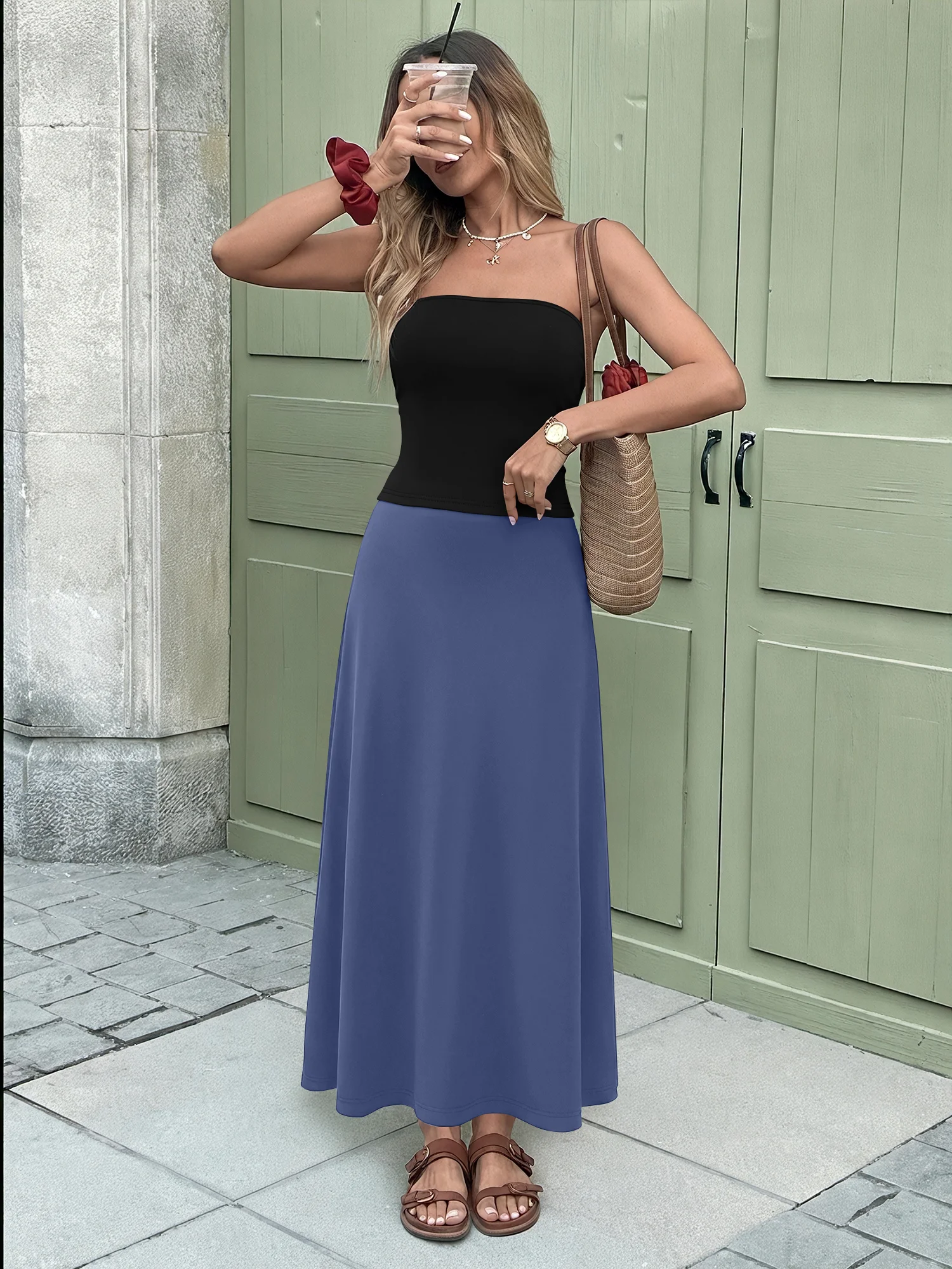 Women's Daily Wear 2 Piece Set Solid Color Tube Top High Waist Long Skirt Elegant Slim Soft Comfortable Fashion Casual Street
Women's Daily Wear 2 Piece Set Solid Color Tube Top High Waist Long Skirt Elegant Slim Soft Comfortable Fashion Casual Street