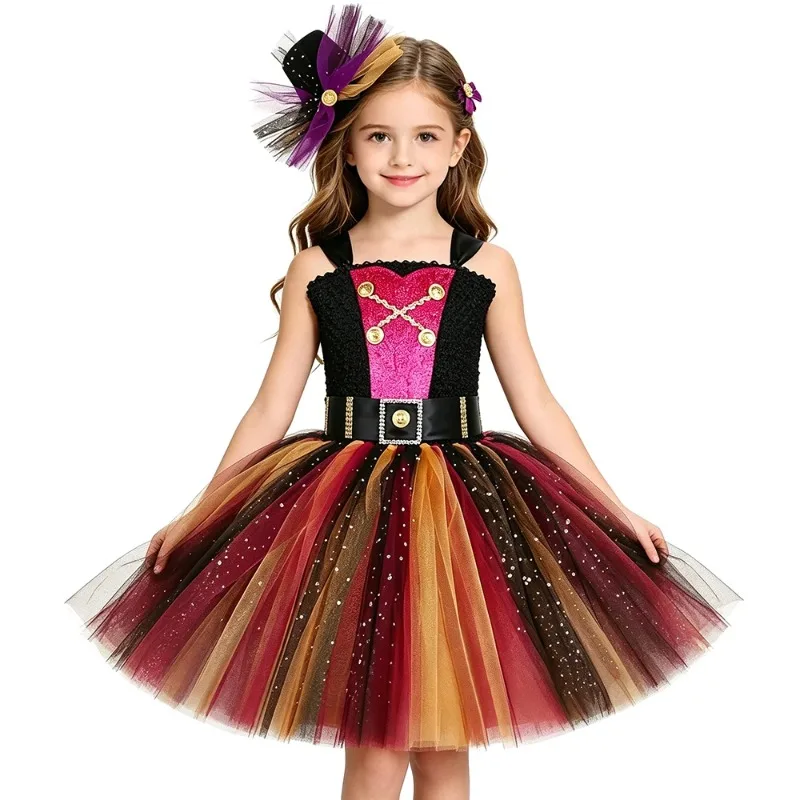 Girls Pirate-style Sequined Tulle Fluffy Princess Dress, Exquisite Outfit for Children's Day, Halloween Parties and Role-playing
Girls Pirate-style Sequined Tulle Fluffy Princess Dress, Exquisite Outfit for Children's Day, Halloween Parties and Role-playing