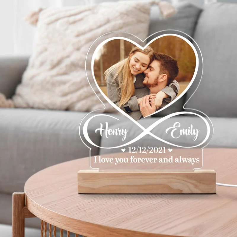 Valentine's Day Personalized Acrylic Night Light Custom Photo Soft Glow Living Room Decor Gift for Spouse Wedding Keepsake Lover
Valentine's Day Personalized Acrylic Night Light Custom Photo Soft Glow Living Room Decor Gift for Spouse Wedding Keepsake Lover