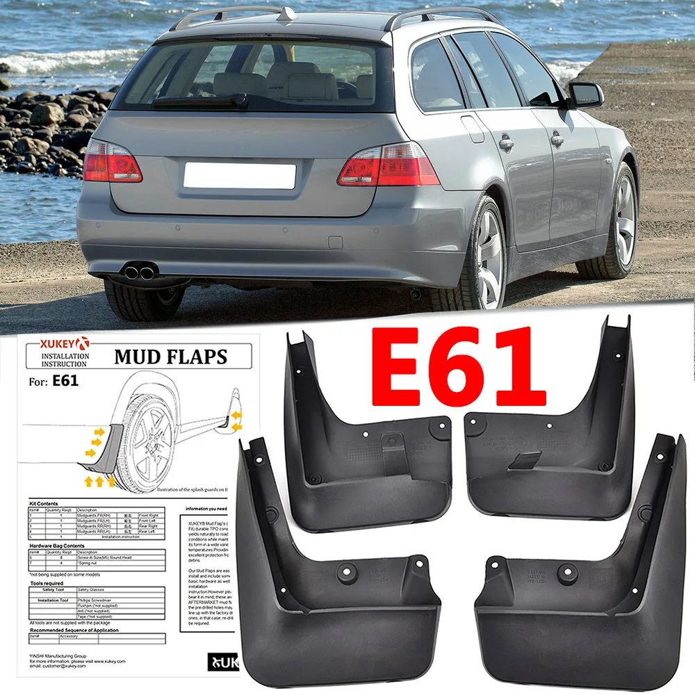 4 шт. для BMW 5 серии E61 5dr Touring Estate 2004-2010, Автомобильные Брызговики от грязи, брызговики, передние и задние 2005 2006 2007 2008
4 шт. для BMW 5 серии E61 5dr Touring Estate 2004-2010, Автомобильные Брызговики от грязи, брызговики, передние и задние 2005 2006 2007 2008