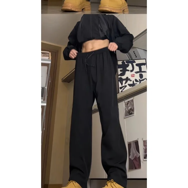 Men's Loose Straight Leg Casual Pants Dra Bla Slimming Spring Summer Faionable Korean Sle Polyester Fiber
Men's Loose Straight Leg Casual Pants Dra Bla Slimming Spring Summer Faionable Korean Sle Polyester Fiber