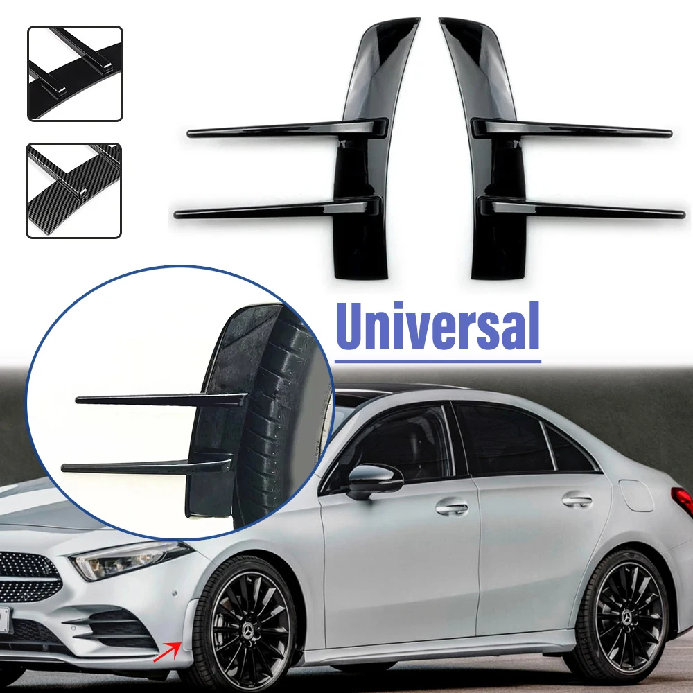 2X Car Front Rear Bumper Side Air Vent Splitter Spoiler Canard Glossy Black/Carbon Pattern Front Fender Sticker Trim Cover Case
2X Car Front Rear Bumper Side Air Vent Splitter Spoiler Canard Glossy Black/Carbon Pattern Front Fender Sticker Trim Cover Case