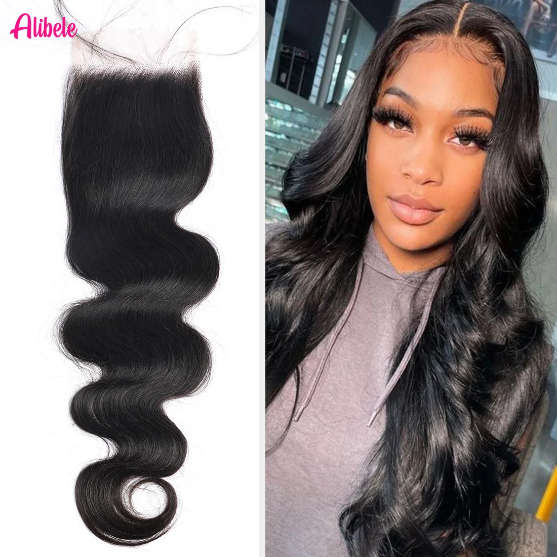 Alibele Invisible Lace Closure Pre Plucked Body Wave Only Peruvian Hair For Women 4x4 Transparent Lace Frontal 100% Human Hair
Alibele Invisible Lace Closure Pre Plucked Body Wave Only Peruvian Hair For Women 4x4 Transparent Lace Frontal 100% Human Hair