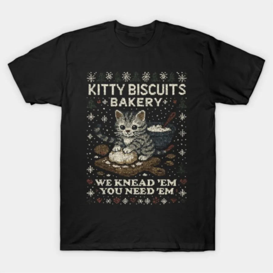 Kitty Biscuits Bakery Cat Meme T-shirt For Men Women 100% Cotton T Shirts Short Sleeve Tops 1205-4
Kitty Biscuits Bakery Cat Meme T-shirt For Men Women 100% Cotton T Shirts Short Sleeve Tops 1205-4