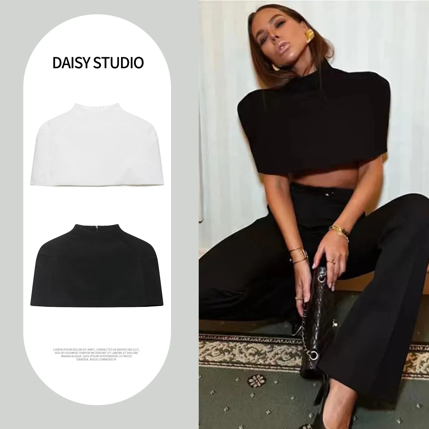 Spring New Arrival Women's Casual Style Short Zipper High Collar Shawl Top Versatile Half High Collar Short Length Cover up
Spring New Arrival Women's Casual Style Short Zipper High Collar Shawl Top Versatile Half High Collar Short Length Cover up