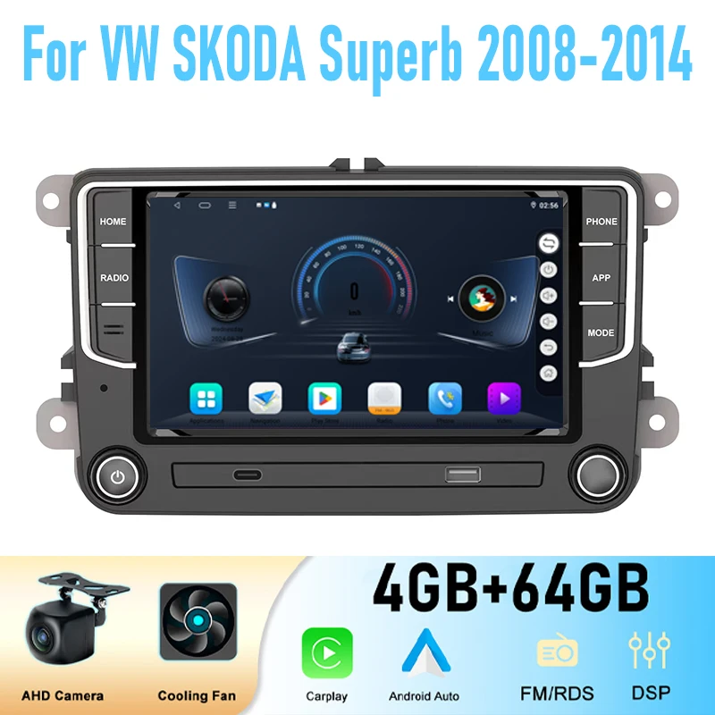 7" For Skoda Superb 2008-2014 Car Stereo Radio Wireless CarPlay Android 15 Multimedia Player FM BT Head Unit Reversing Image
7" For Skoda Superb 2008-2014 Car Stereo Radio Wireless CarPlay Android 15 Multimedia Player FM BT Head Unit Reversing Image