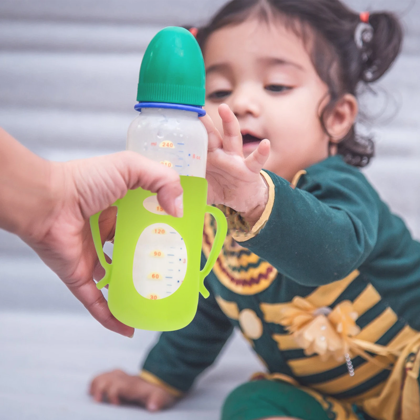 Silicone Baby Bottle Cover Anti-fall Sheath Colorful Wide Mouth Feeding Bottles Protective Case Durability Infant 
Silicone Baby Bottle Cover Anti-fall Sheath Colorful Wide Mouth Feeding Bottles Protective Case Durability Infant