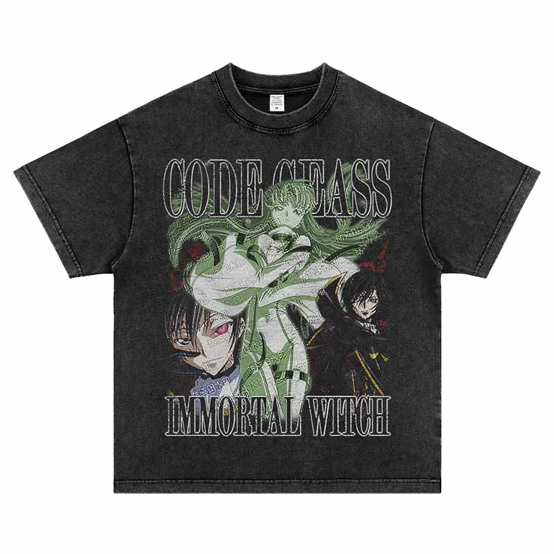 2025 Gassky Rebellious Lelouch Cc Printed Short-sleeved T-shirt, Anime 2D Retro Washed and Aged Blockbuster
2025 Gassky Rebellious Lelouch Cc Printed Short-sleeved T-shirt, Anime 2D Retro Washed and Aged Blockbuster