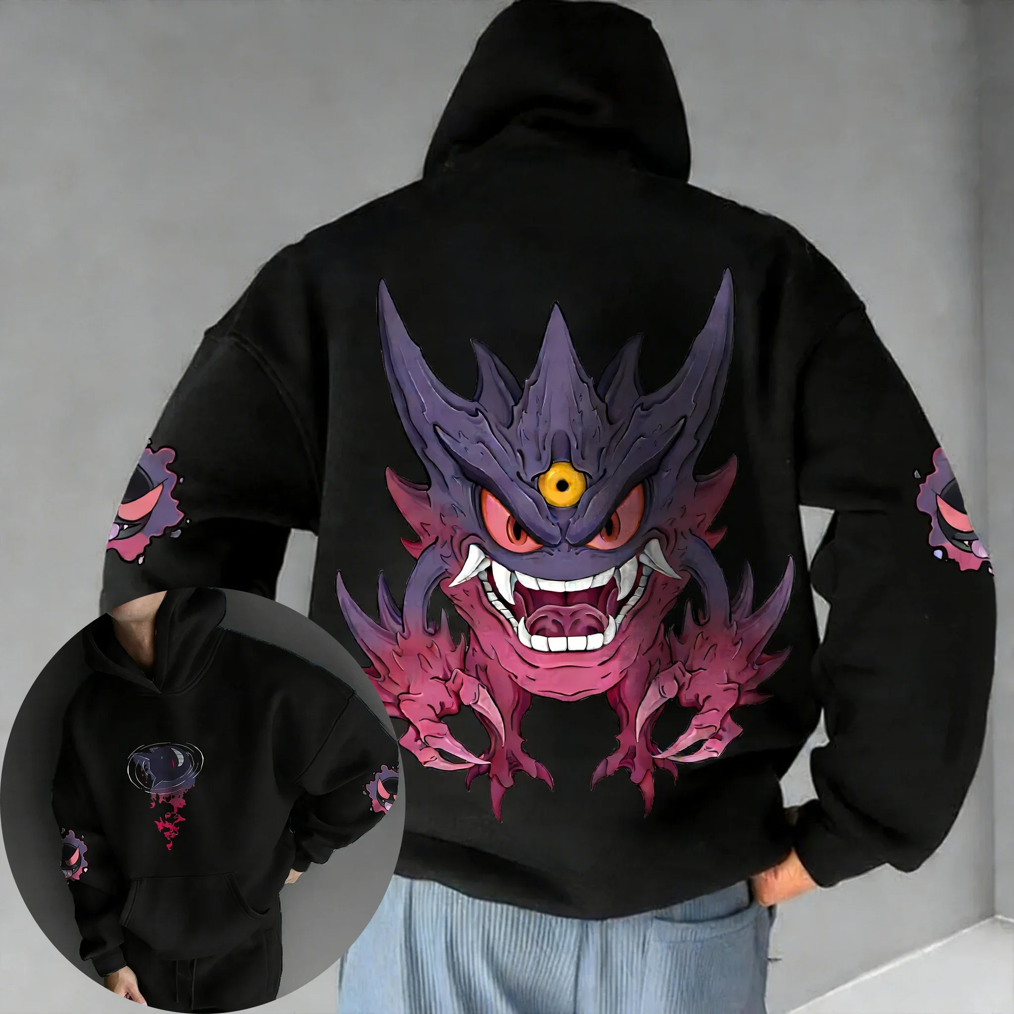 2026 Pokémon Game Creative Gengar Printed Cotton Hoodie Unisex Spring/Summer Street Hip Hop Loose Casual Y2K Parent Child Top
2026 Pokémon Game Creative Gengar Printed Cotton Hoodie Unisex Spring/Summer Street Hip Hop Loose Casual Y2K Parent Child Top