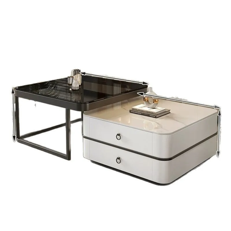 Modern simple coffee table tea table simple combination household square foldable living room slate
Modern simple coffee table tea table simple combination household square foldable living room slate