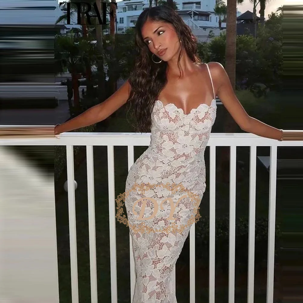 DY Sexy Women Spaghetti Straps Back Bandage Lace Long Dresses Fashion Slit Chic Fitted Slim Party Maxi Vestidos Customize
DY Sexy Women Spaghetti Straps Back Bandage Lace Long Dresses Fashion Slit Chic Fitted Slim Party Maxi Vestidos Customize