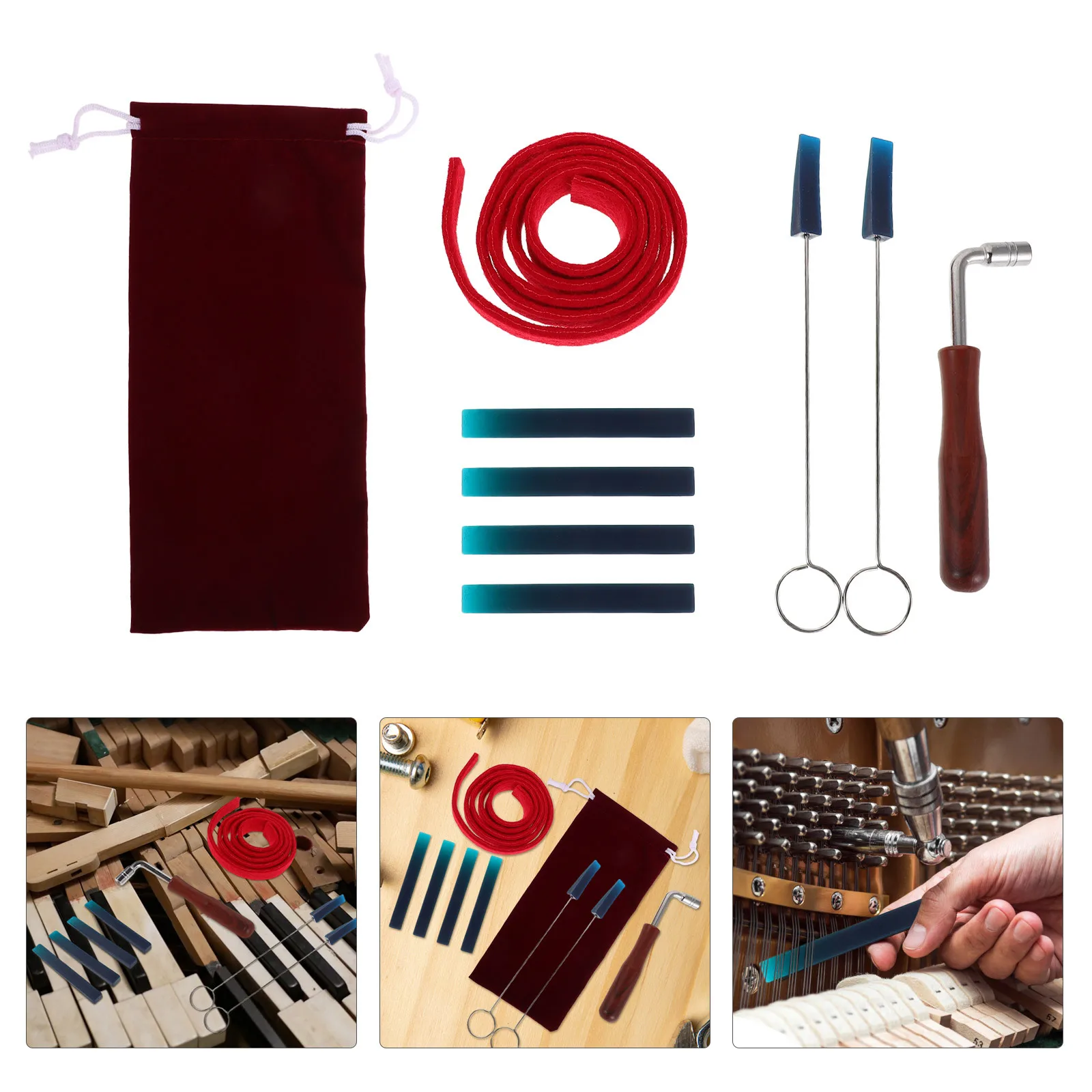 1Set Piano Tuning Wrench Professional Piano Tuning Tool Set Highstrength Materials Versatile Application for Musicians
1Set Piano Tuning Wrench Professional Piano Tuning Tool Set Highstrength Materials Versatile Application for Musicians