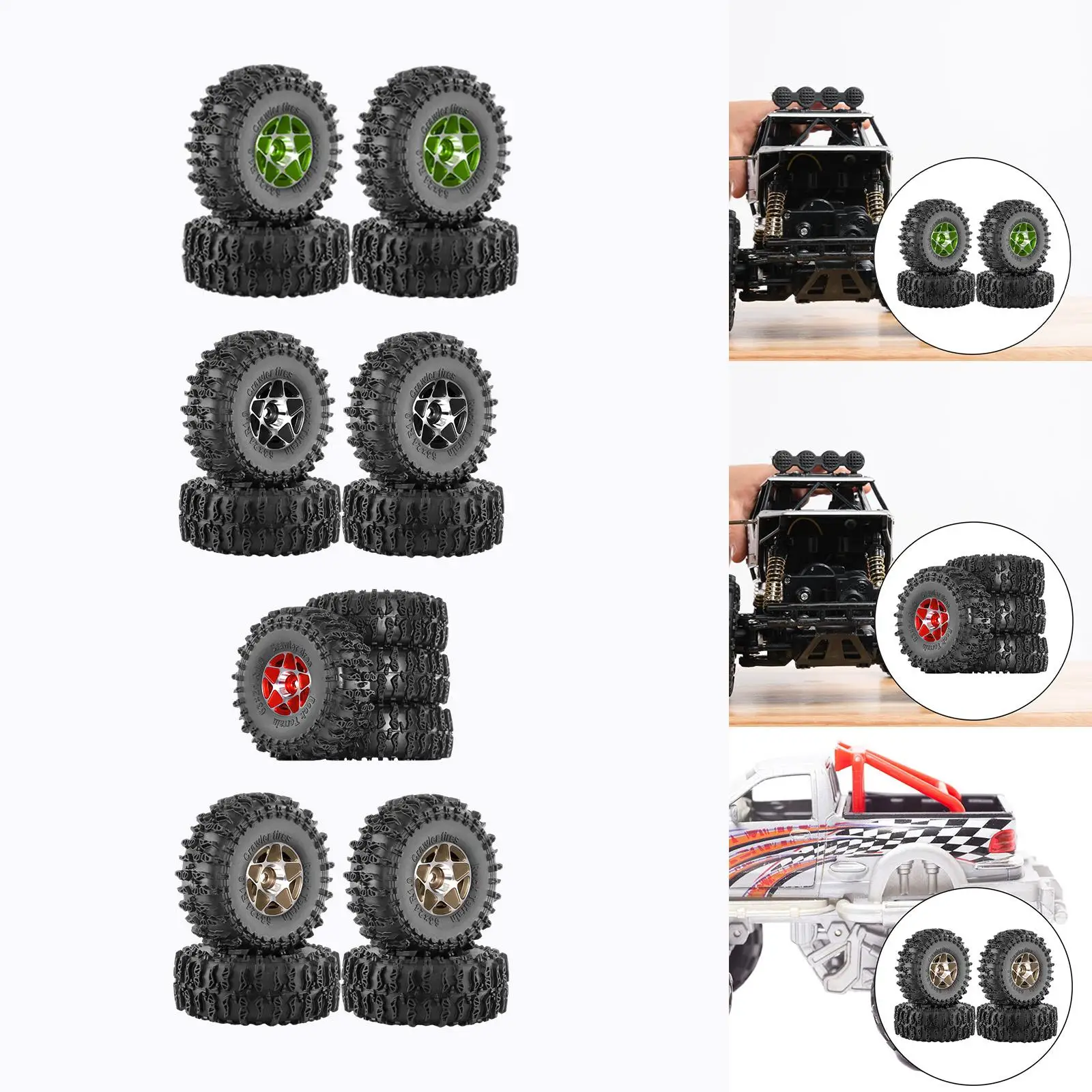 4 шт. 1/18 1/24 RC шины запасные части для SCX24 FMS Fcx24 модель RC хобби автомобиль
4 шт. 1/18 1/24 RC шины запасные части для SCX24 FMS Fcx24 модель RC хобби автомобиль