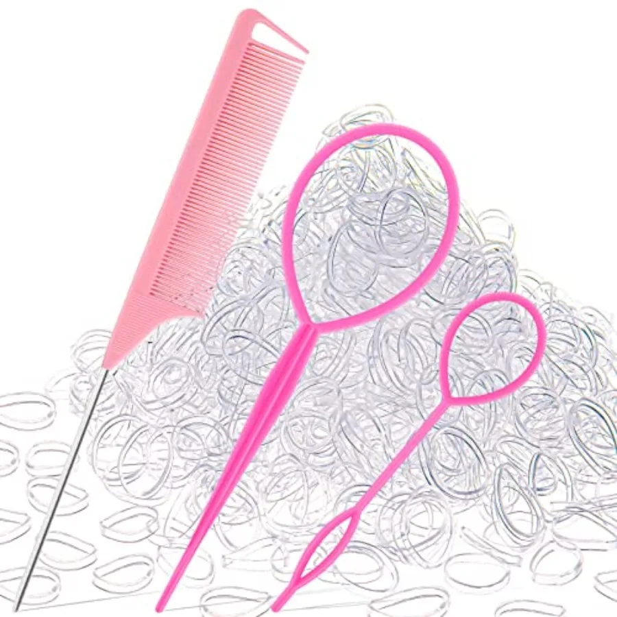 Limited-time offer 1000Pcs Hair Rubber Bands, Soft Small Hair Elastics for Girls and Women, 2pcs Topsy Tail Tools, 1 Rat Tail C
Limited-time offer 1000Pcs Hair Rubber Bands, Soft Small Hair Elastics for Girls and Women, 2pcs Topsy Tail Tools, 1 Rat Tail C