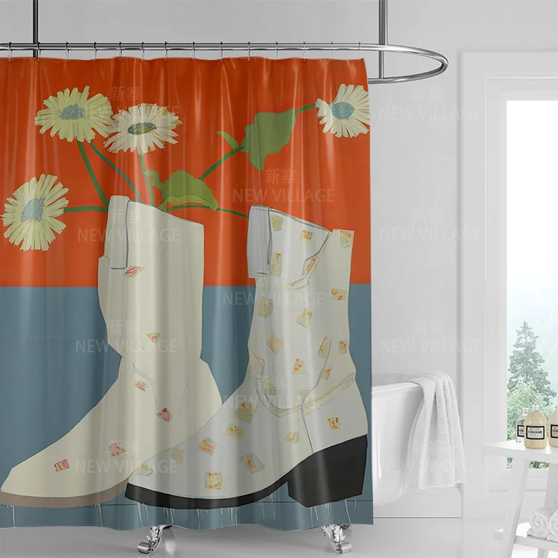 Plant theme shower curtain waterproof bathroom floral design privacy curtain 180x200cm modern home bathroom decoration
Plant theme shower curtain waterproof bathroom floral design privacy curtain 180x200cm modern home bathroom decoration