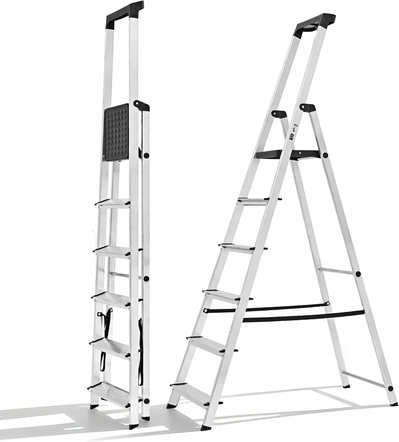 6 Step Ladder, 330lbs Folding Step Stool with Anti-Slip Wide Pedal Handrails, Aluminum Stool Ladders, Safety Household Ladder fo
6 Step Ladder, 330lbs Folding Step Stool with Anti-Slip Wide Pedal Handrails, Aluminum Stool Ladders, Safety Household Ladder fo