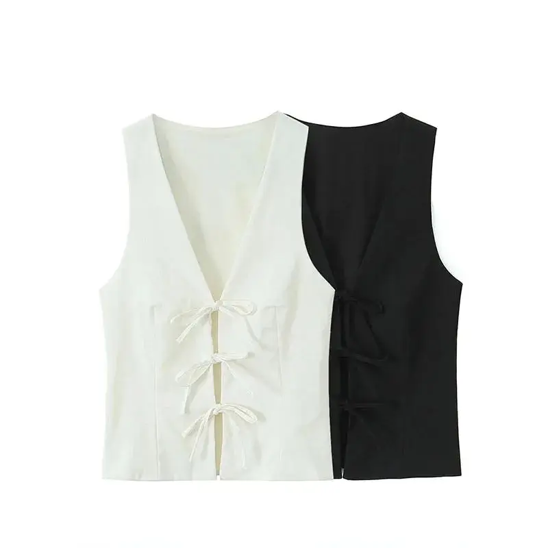 Eatguy Cut out ter Top Women Two Color Lace up Vest Sli Autumn 2024 Ladies Faion Casual Wear
Eatguy Cut out ter Top Women Two Color Lace up Vest Sli Autumn 2024 Ladies Faion Casual Wear