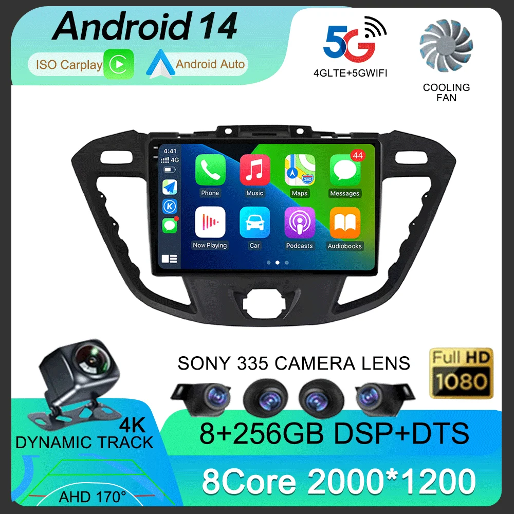 Android13 Carplay Auto WIFI + 4G Автомобильный радиоприемник для Ford Transit Custom 2013-2018 Мультимедийный GPS-видеоплеер Стерео 2din Головное устройство DSP
Android13 Carplay Auto WIFI + 4G Автомобильный радиоприемник для Ford Transit Custom 2013-2018 Мультимедийный GPS-видеоплеер Стерео 2din Головное устройство DSP