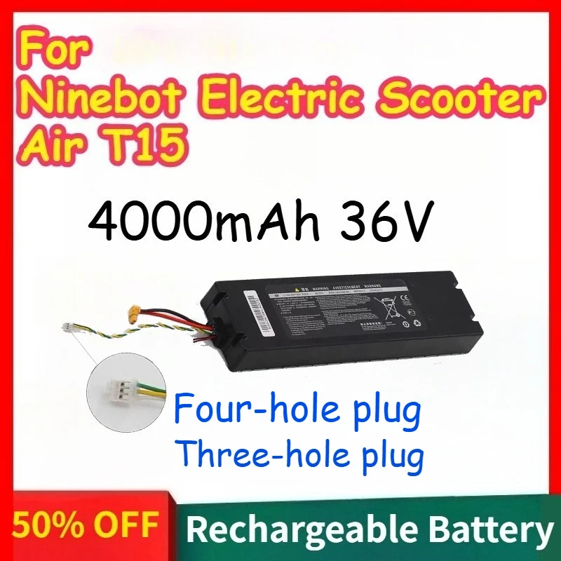 Lithium-ion Power Battery with BMS 4000mAh 36V for Ninebot Electric Scooter Air T15 Rechargeable Lightweight Battery
Lithium-ion Power Battery with BMS 4000mAh 36V for Ninebot Electric Scooter Air T15 Rechargeable Lightweight Battery