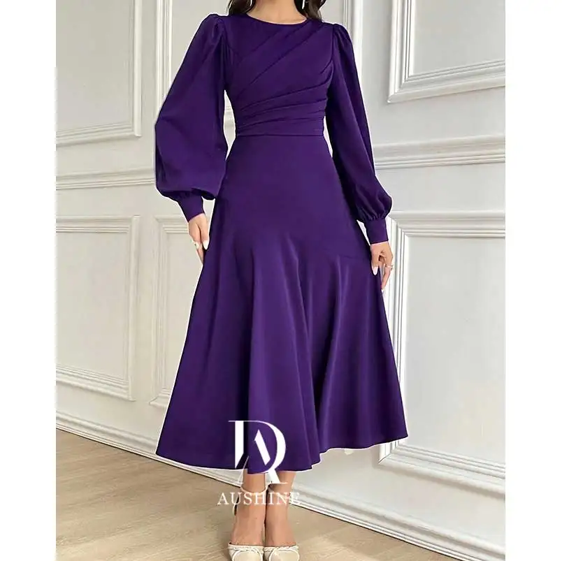 Aushine Customized Birthday Evening Dress Ankle Length Short Sleeves Summer Elegant Wedding Party Gowns For Women Arab 2024
Aushine Customized Birthday Evening Dress Ankle Length Short Sleeves Summer Elegant Wedding Party Gowns For Women Arab 2024