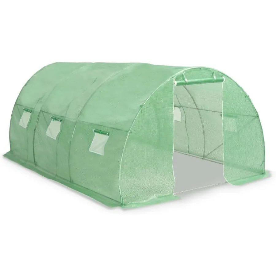 Теплица — просторный домик для растений длиной 145,3 фута с прочной полиэтиленовой сеткой и рамой из оцинкованной стали включает вентиляционные окна
Теплица — просторный домик для растений длиной 145,3 фута с прочной полиэтиленовой сеткой и рамой из оцинкованной стали включает вентиляционные окна