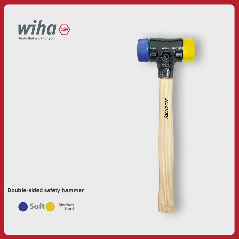 Imported German Wiha Walnut Handle Installation Hammer Yellow Blue Medium Hard Face
Imported German Wiha Walnut Handle Installation Hammer Yellow Blue Medium Hard Face