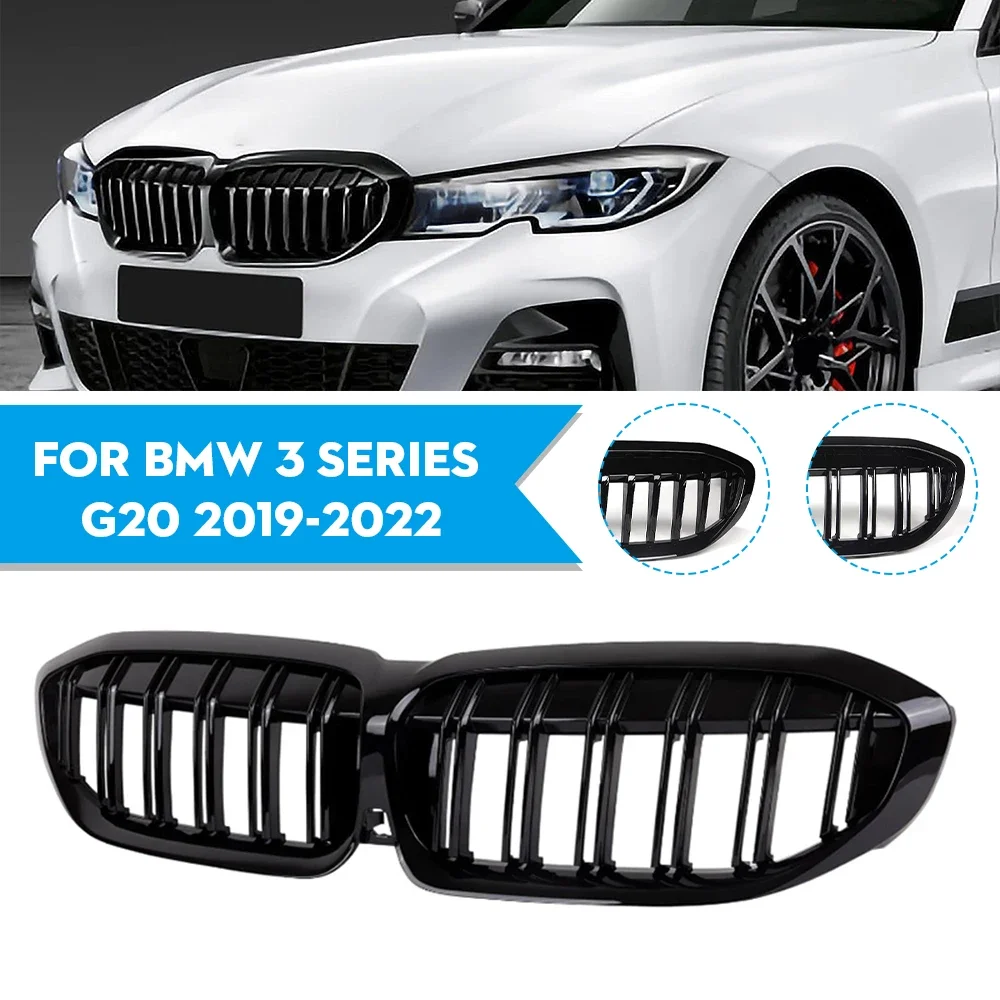 Car Grills Front Kidney Grille Double Line Gloss black Diamond For BMW 3 Series G20 G21 2019-2022 Car Accessories
Car Grills Front Kidney Grille Double Line Gloss black Diamond For BMW 3 Series G20 G21 2019-2022 Car Accessories
