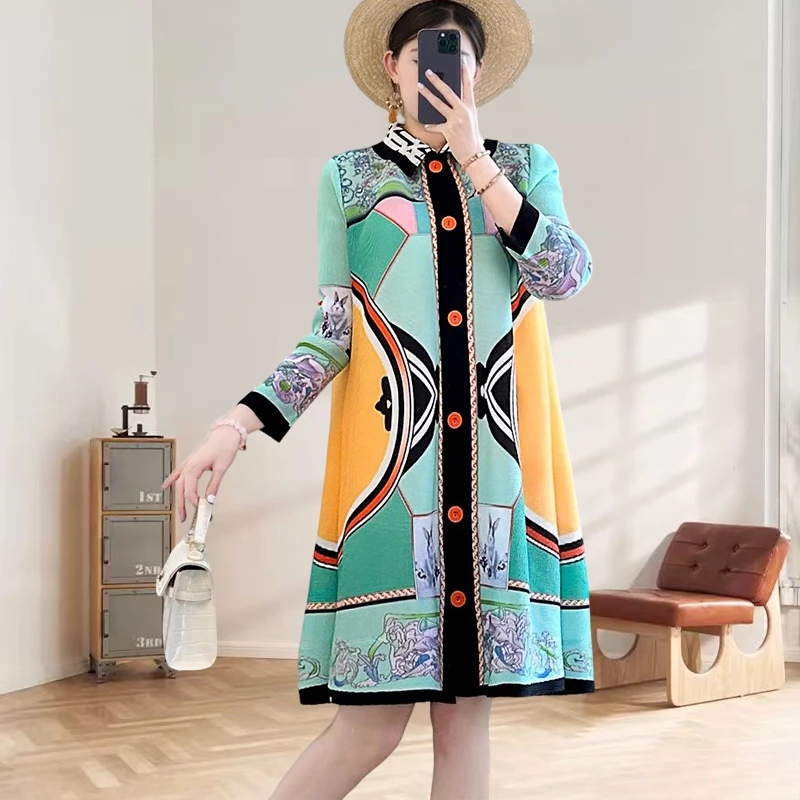Miyake Pleated Dress Ageing Seaside Holiday Temperament Fold Dress Women Summer 2025 New Miyake Fashion Plus Size Pleat Skirt
Miyake Pleated Dress Ageing Seaside Holiday Temperament Fold Dress Women Summer 2025 New Miyake Fashion Plus Size Pleat Skirt