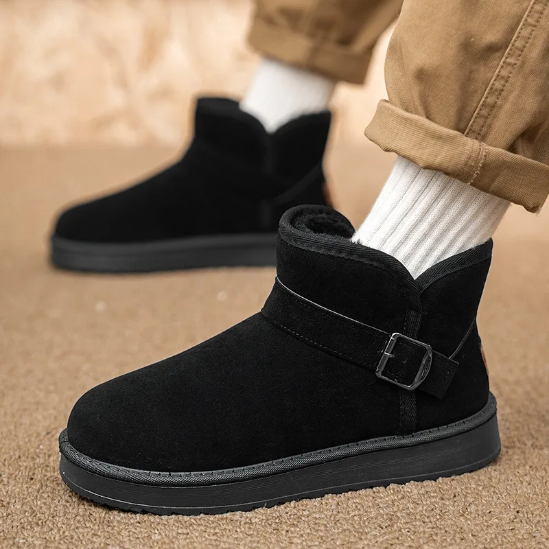 2024 Classic Black Winter Boots Unisex Outdoor Plush Warm Men's Snow Boots Comfortable Non-Slip Ankle Boots Men botas de nieve
2024 Classic Black Winter Boots Unisex Outdoor Plush Warm Men's Snow Boots Comfortable Non-Slip Ankle Boots Men botas de nieve