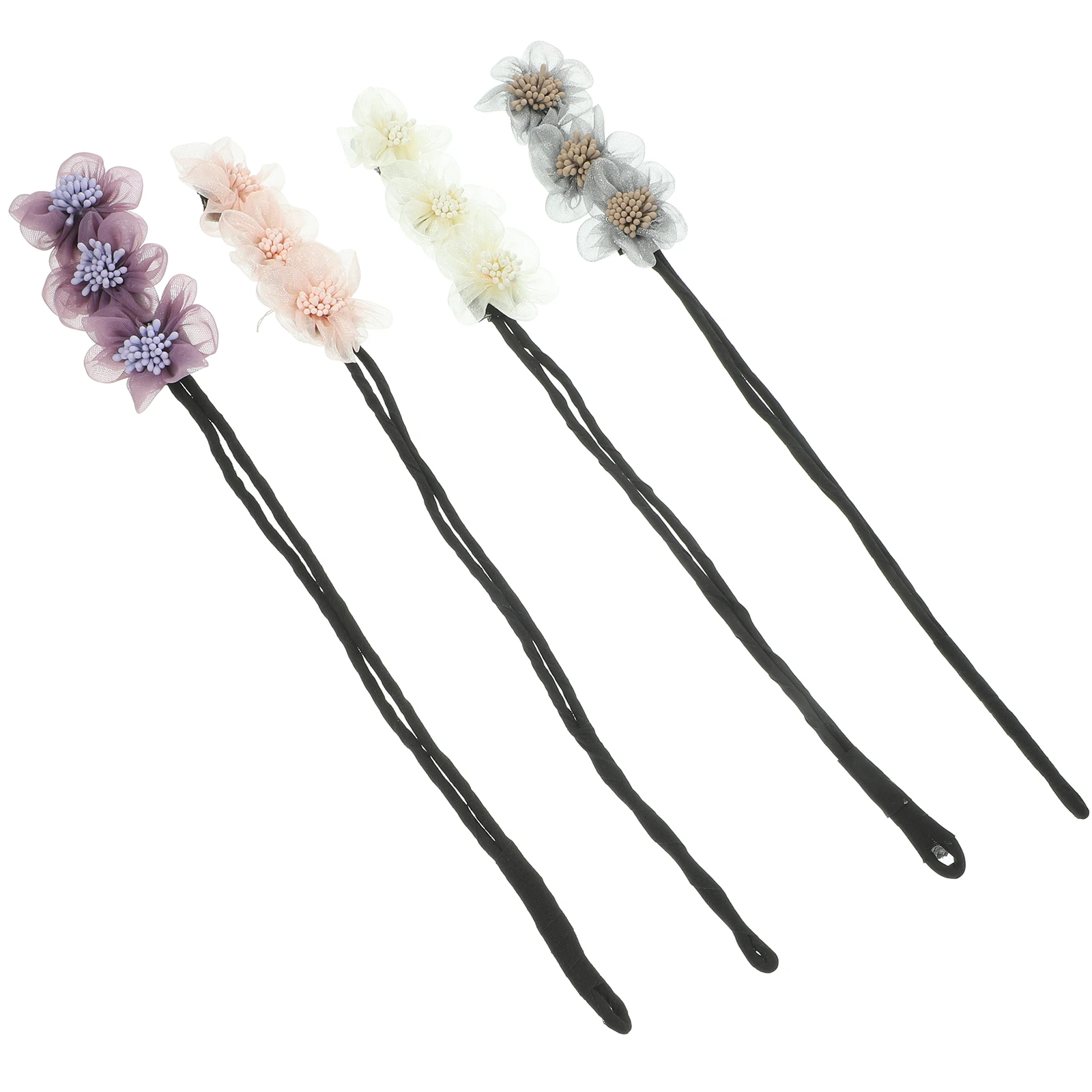 4pcs Flower Hair Accessories Donut Bun Makers Toppers Women Elegant Chignon Mesh Yarn Cloth Hairstyles Styling Tools Gifts
4pcs Flower Hair Accessories Donut Bun Makers Toppers Women Elegant Chignon Mesh Yarn Cloth Hairstyles Styling Tools Gifts