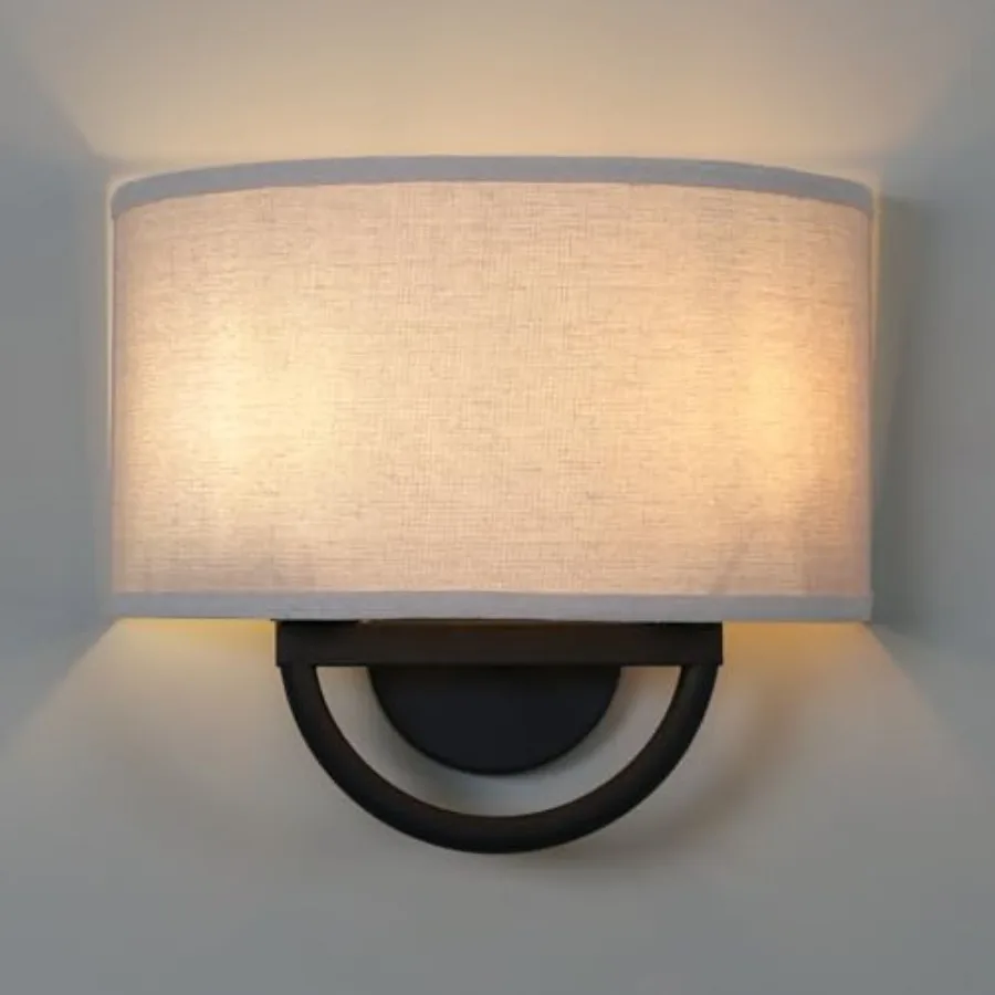 2-Light Fabric Cloth Boho Wall Sconce Hallway Fixture Light, Dual Indoor Hardwired Vanity Vintage Wall Mount Lighting Semicircl
2-Light Fabric Cloth Boho Wall Sconce Hallway Fixture Light, Dual Indoor Hardwired Vanity Vintage Wall Mount Lighting Semicircl