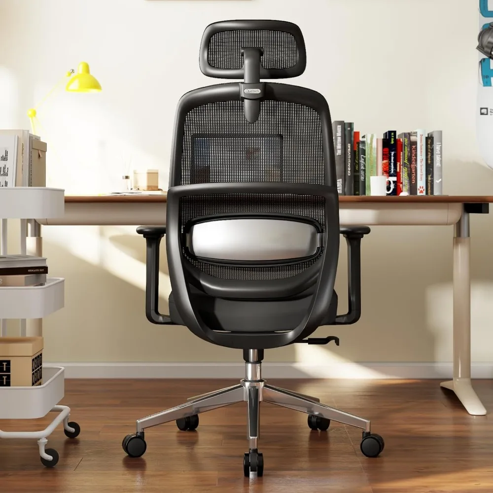 Ergonomic High Back Chair with 3D Lumbar Support for Office and Home Use
Ergonomic High Back Chair with 3D Lumbar Support for Office and Home Use