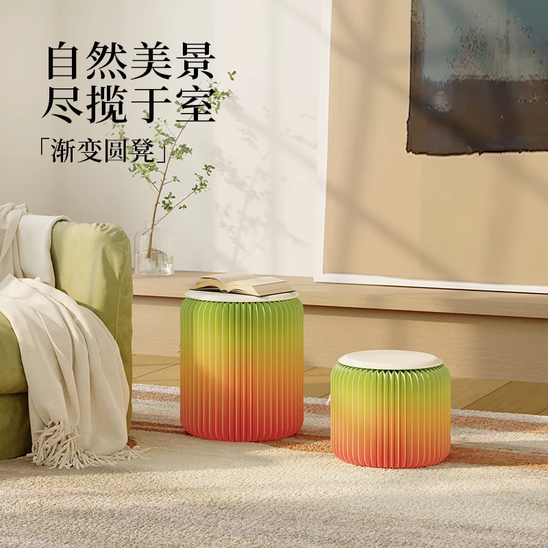 Creative Design Fashion Low Shoe Changing Stool Makeup Stool Art Nordic Style Dopamine Stool Storage Simple
Creative Design Fashion Low Shoe Changing Stool Makeup Stool Art Nordic Style Dopamine Stool Storage Simple