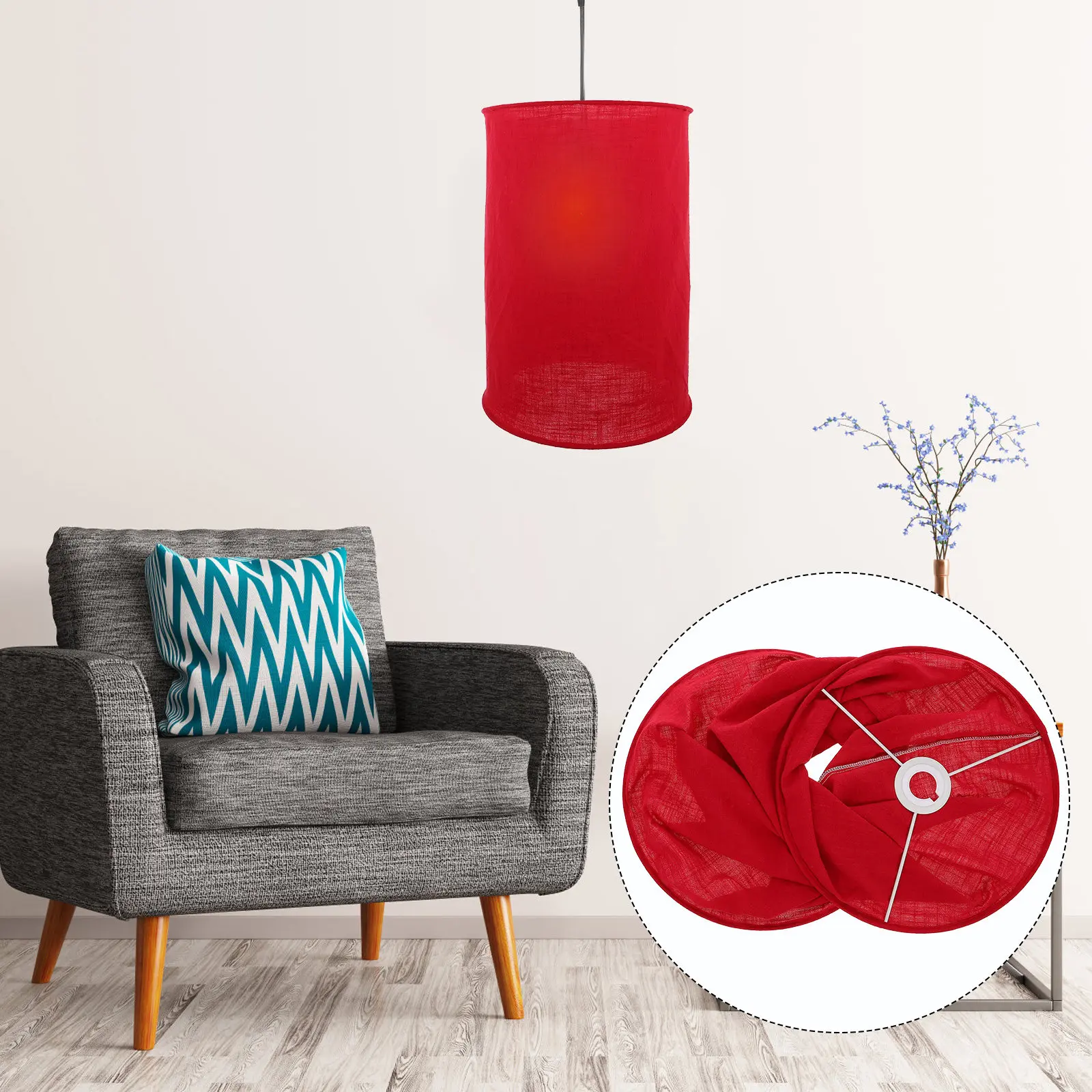 Folding Cloth Lampshade for Hanging Pendant Ceiling Light Decorative Lamp Cover Chandelier Shade Home Bedroom Living Room Warm
Folding Cloth Lampshade for Hanging Pendant Ceiling Light Decorative Lamp Cover Chandelier Shade Home Bedroom Living Room Warm