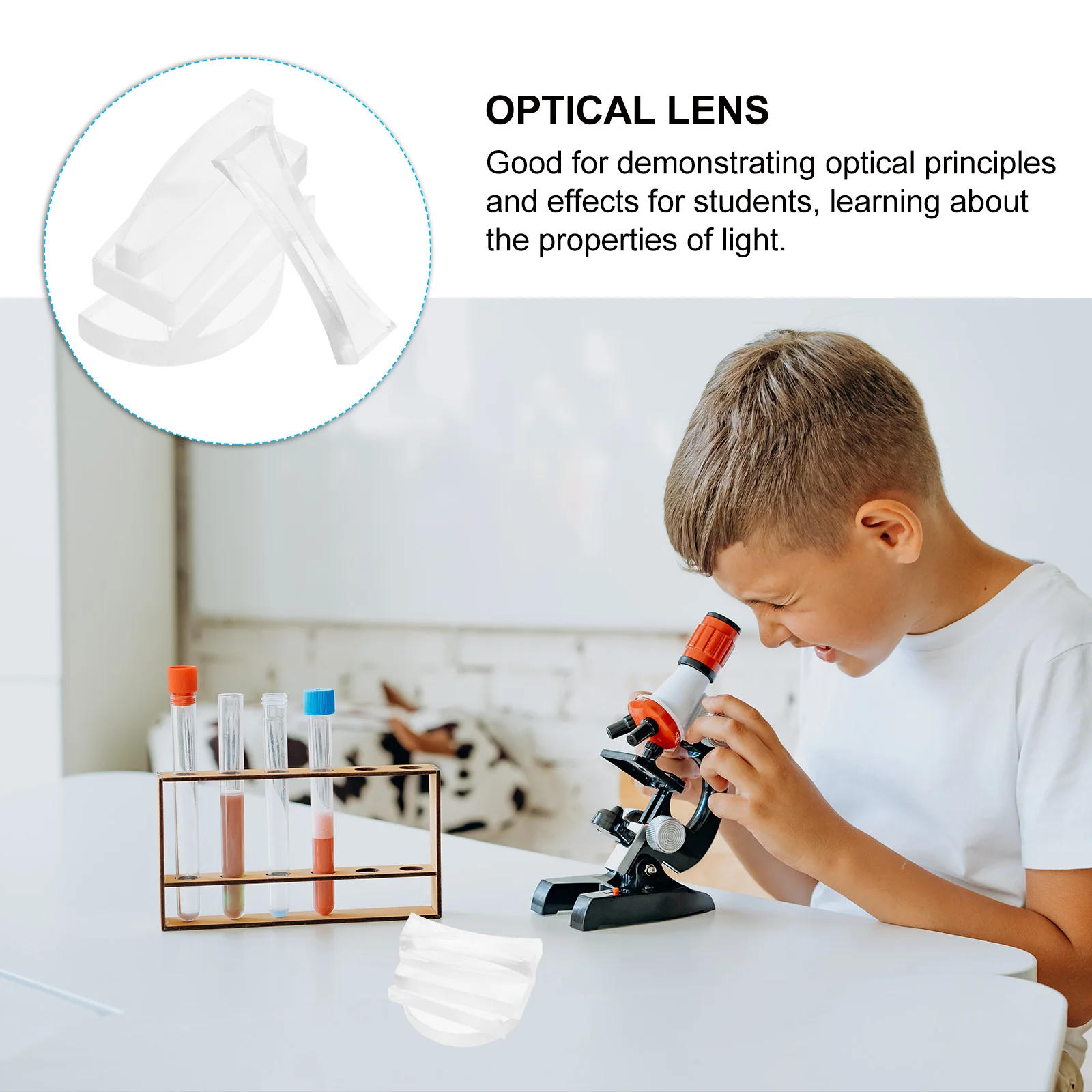 5Pcs Transparent Physical Optical Lenses Concave Convex for Physics Teaching Aids Demonstrating Light Refraction Principles
5Pcs Transparent Physical Optical Lenses Concave Convex for Physics Teaching Aids Demonstrating Light Refraction Principles