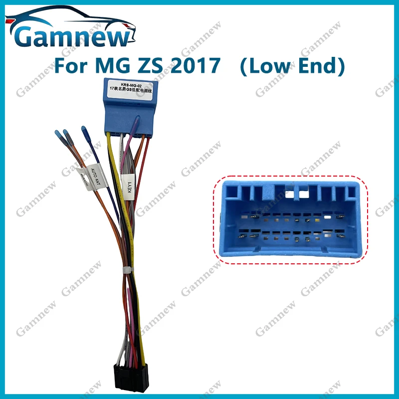 Автомобильный 16-контактный жгут проводов, адаптер, декодер, Android радио, кабель питания для MG ZS 2017, низкий конец
Автомобильный 16-контактный жгут проводов, адаптер, декодер, Android радио, кабель питания для MG ZS 2017, низкий конец